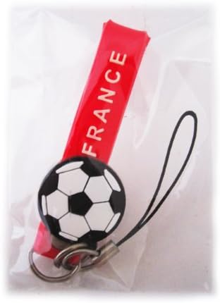 Cute Gifts Red Kit Kat Chocolate Football France Rubber Cell Phone Strap Charm Thailand