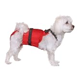 SammyDoo Pet Diaper Wrap Fits, Approximately 6-Pound to 20-Pound, 11 to 15-Inch, Girth 18 to 24-Inch, Small, Red