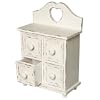 Wooden Sweetheart Distressed White Four Drawer Chest