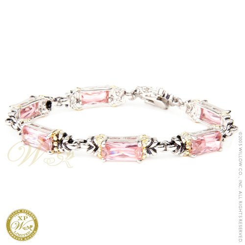 Childrens Toyshop  Jewelry : WILLOW XPRESS: *PINK EMERALD KISS BRACELET*