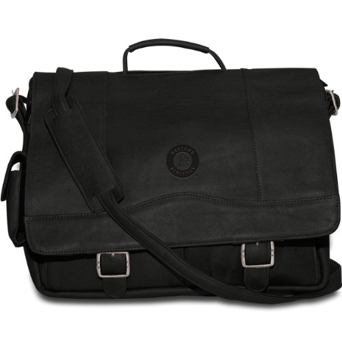 MLB Oakland Athletics Black Leather Computer Back Pack