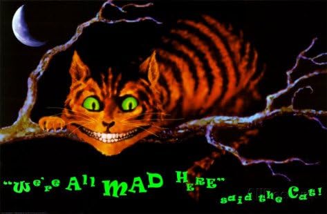 Custom We Re All Mad Here Classic Bedroom Setting Home Decoration High Quality Photo Poster Prints Size 50*75 Cm Wall Sticker