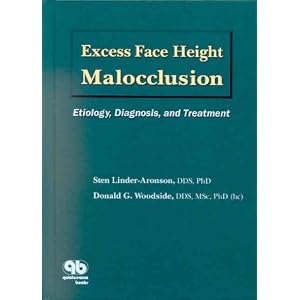 Click here to buy Excess Face Height Malocclusion: Etiology, Diagnosis, and Treatment by Sten Linder-Aronson and Donald G. Woodside.