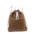 Natural Canvas Drawstring Backpack