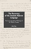 The recovery of the ancient Hebrew language