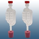 from Balliihoo Homebrew Home Brew & Wine making - Pack Of 2 x Bubbler Airlocks To Fit Demi-john Including Bungs