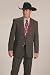 Circle S 'Vegas' Western Sport Coat in Heather Charcoal