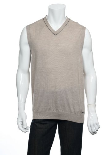 Tiger Wood Collection by Nike Beige with brown Wool Sweater Vest