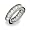 Eve's Addiction Sterling Silver Diamond CZ Glamour Band, 5