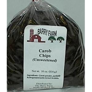 Carob Chips, unsweetened, 1 lb. by Barry Farm