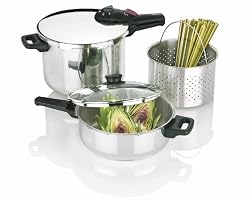 Fagor 2-by-1 Splendid 5-Piece Pressure Cooker Set