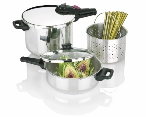 Fagor 2-by-1 Splendid 5-Piece Pressure Cooker Set product image