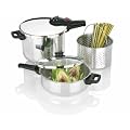 Fagor 2-by-1 Splendid 5-Piece Pressure Cooker Set