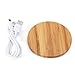 Qi Wireless Charger, GMYLE Wood Series Ultra-Slim Qi Charging Pad for Samsung Galaxy S7 / S6 / Edge / Plus, Note 5, Nexus and all Qi-Enabled Devices - Bamboo