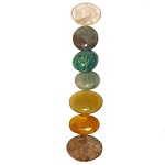 Chakra Set 02 Quartz Jasper Chrysocolla Aventurine Agate Carnelian Deluxe