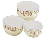 Pfaltzgraff Naturewood 6-Piece Enamel on Steel Bowl Set, Large