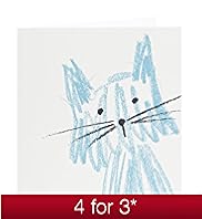 Sketchy Cat Blank Card