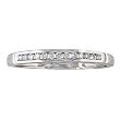 10K White Gold Channel Set Diamond Band (1/8ct tw. Ring sizes 3-9)