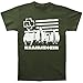 Rammstein Men's Logo & Stripes T-shirt Green