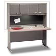 Pewter 60" Hutch Bush Office Advantage Series A By Bush Furniture