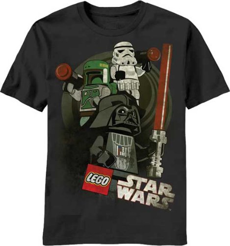  LEGO STAR WARS "THE BADDEST" BLACK BOYS/YOUTH S/S T-SHIRT