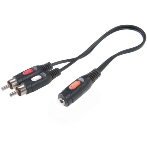 Vivanco Audioadapter, 2x Cinchstecker  3,5mm Klinkenkupplung, 0,2m Preisvergleich