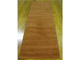 2'9 x 8'3 Orange Hand Tufted Wool Gabbeh Runner Rug