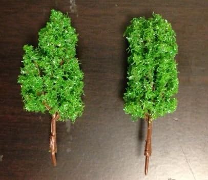 mod?le d'arbre dans (vert frais) 40mm 100 Ensemble de trains miniatures Diorama, mod?les architecturaux (japon importation)