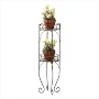 Metal 2 tier planter shelf - Style 28232