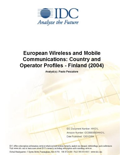 European Wireless and Mobile Communications: Country and Operator Profiles - Finland (2004)