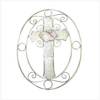 CAPIZ CROSS SUNCATCHER