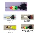 Mepps Aglia Spinners - Dressed Size: 0 (1/12 oz.); Color: Brown Trout Blade/Yellow Tail (BRT-Y)