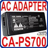 HQRP AC Power Adapter CA-PS700 replacement for Canon PowerShot S1 S2 S3 IS S80, Elura 40MC 50 , EOS 5D 20D D60 D30, Digital Rebel, Digital Rebel XT Camera / Camcorder