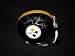 Jerome Bettis Hand Signed Autographed Pittsburgh Steelers Full Size Riddell Football Helmet w/ Photo of Signing