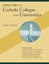Directory of Catholic Colleges and Universities: Third Edition