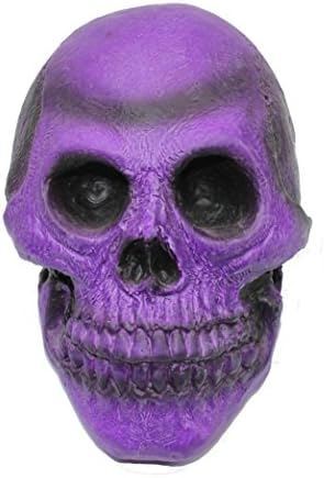 7 1/2" PURPLE Rubber Skull - Halloween Decoration