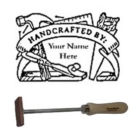 Branding Iron "Handcrafted By" Tool Chest Design BN-15F