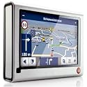 Falk F6 3rd Edition Navigationssystem inkl. TMC (10,9 cm (4,3 Zoll) Display, Kartenmaterial Europa 43, Fahrspurassistent, StadtAktiv) Silber