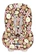 Emmalu Designs Waterproof Removable Toddler Car Seat Cover - Chocolate and Pink Carnival Bloom