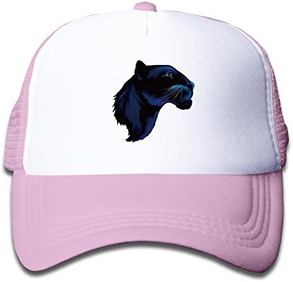 Adjustable Snapback Trucker Cool Black Panther Kids Hat Sport Mesh Cap Pink