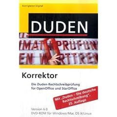 Duden Korrektor 6.0 f�r OpenOffice/StarOffice