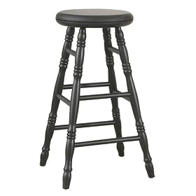 Carolina Cottage 30 -Inch Swivel Top Verona Stool, Antique Black