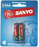 SANYO GES-NC2AAA Rechargacell NiCad Batteries (AAA 2pk)