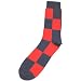 Navy and Red Harlequin Socks by KJ Beckett