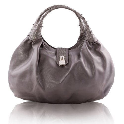 BOVARI Grey Lamb Crystal Edition Bag Handtasche