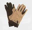 Childrens Nylon Top SuedeTack Gloves Beige O/S