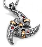 Atlantis Fantasy Crystal Triscillian Pendant Necklace