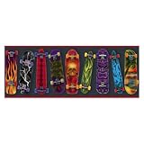 Skateboard Wall Border - Red/Black (5 yards)