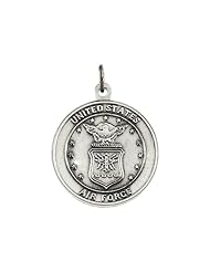 Saint Christopher United States Air Force Sterling Silver Necklace