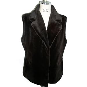 Buy 25 Sheared Mink Vest Reversible To Taffeta USA Made by FursNewYork